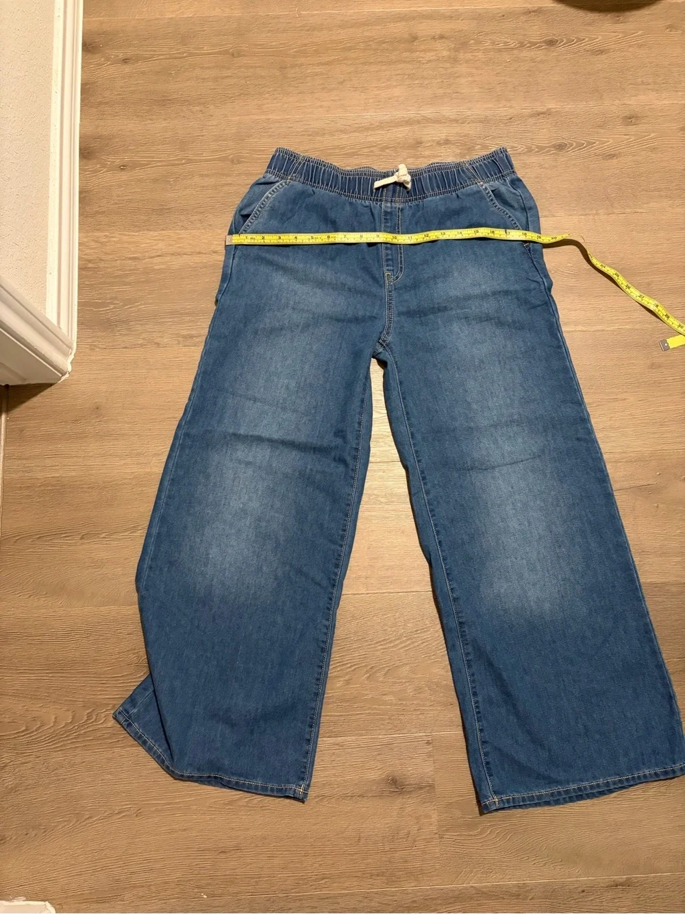 Old Navy Kids Wide-Leg Denim Pants - Blue